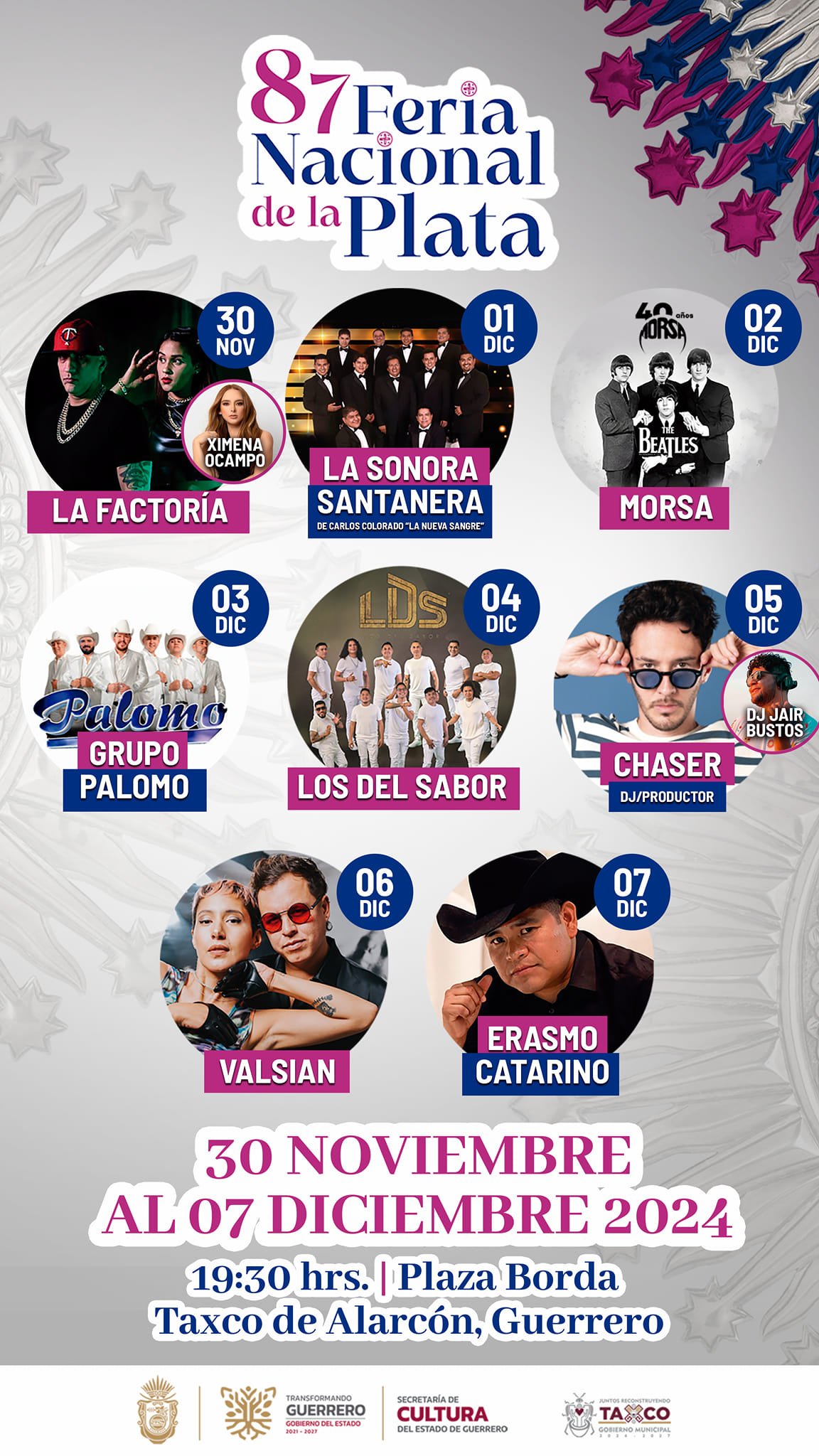 Cartel de la feria de la plata